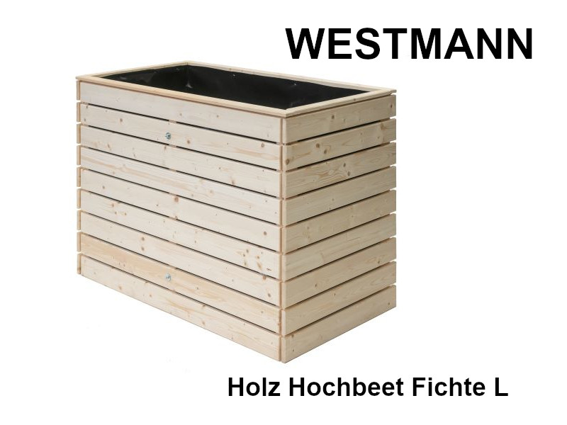 WESTMANN Hochbeet Fichte 130x70x90 cm natur