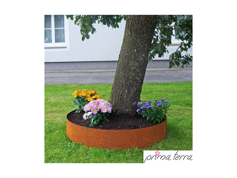 PRIMA TERRA Pflanzenpyramide Metall Edelrost d=80cm