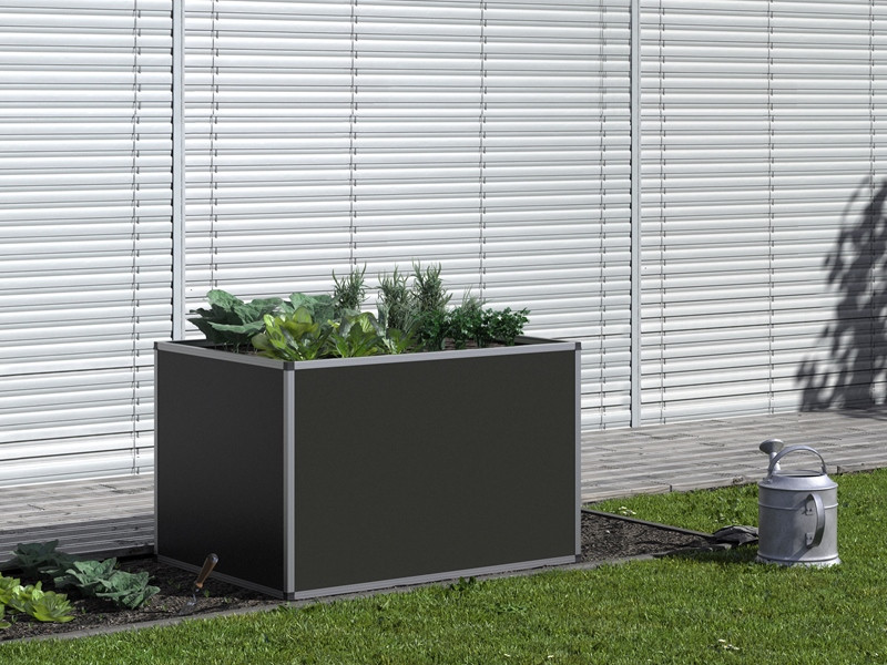 KGT Aluminium-Hochbeet 130 ANTHRAZIT 77 x 121 x 91 cm