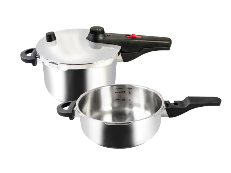KELOMAT Schnellkochtopf Set 22cm ALFA 4,5L + 3,0L