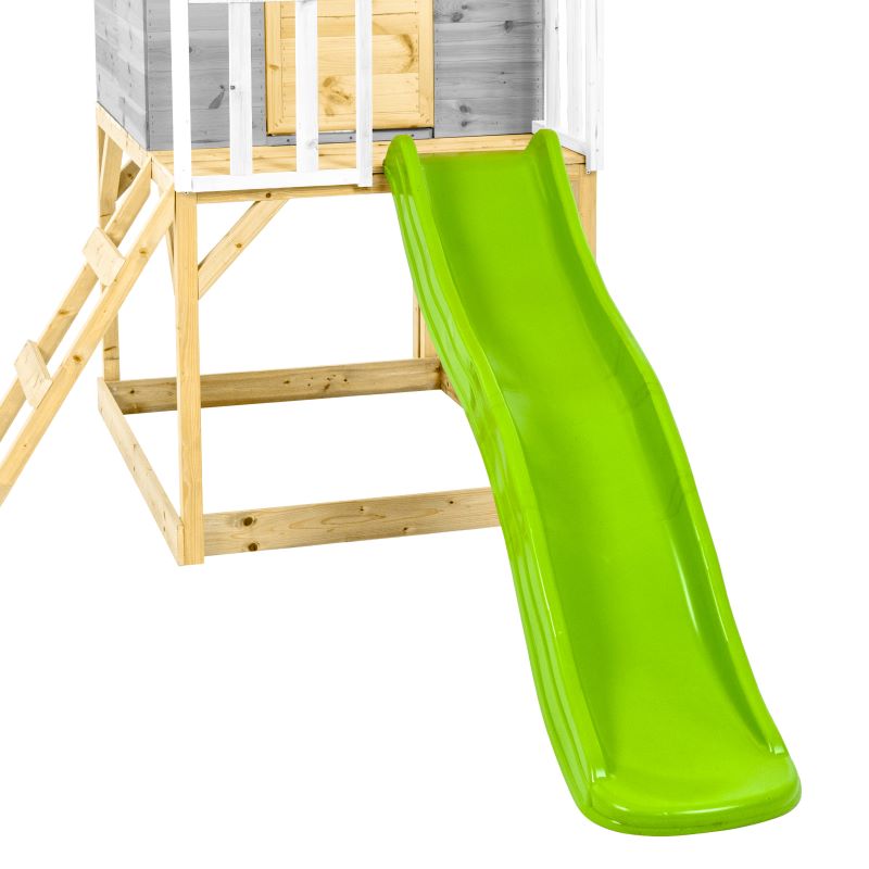 Zwerkules Kinder Spielhaus Holz, Valli mit Rutsche