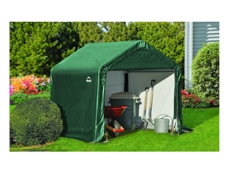 SHELTERLOGIC Gerätehaus Folienhaus 3,24m² 180x180x180 cm GRÜN