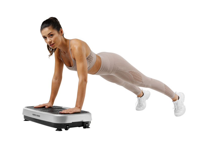 CHRISTOPEIT Vibrationsplatte 3000 silber/schwarz