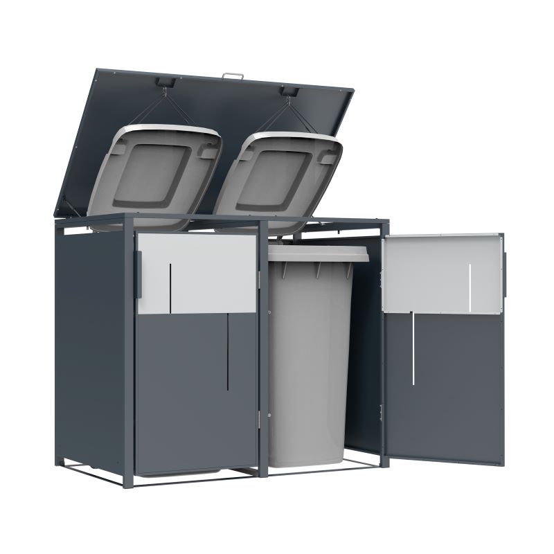 WESTMANN Mülltonnenbox 2er Tonus 2, 2x240l