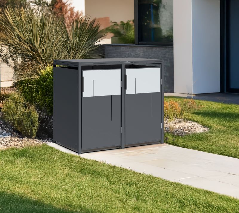 WESTMANN Mülltonnenbox 2er Tonus 2, 2x240l