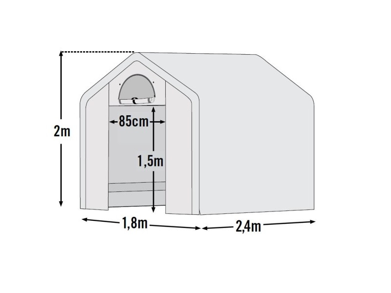 SHELTERLOGIC Folien Gewächshaus Treibhaus 4,32 m² inkl. Regalen