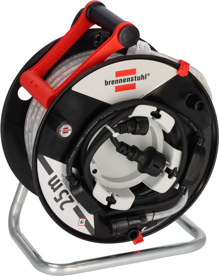 BRENNENSTUHL LED-Lichtschlauch BS2540SI D auf Aufbewahrungstrommel - 25m beidseitig