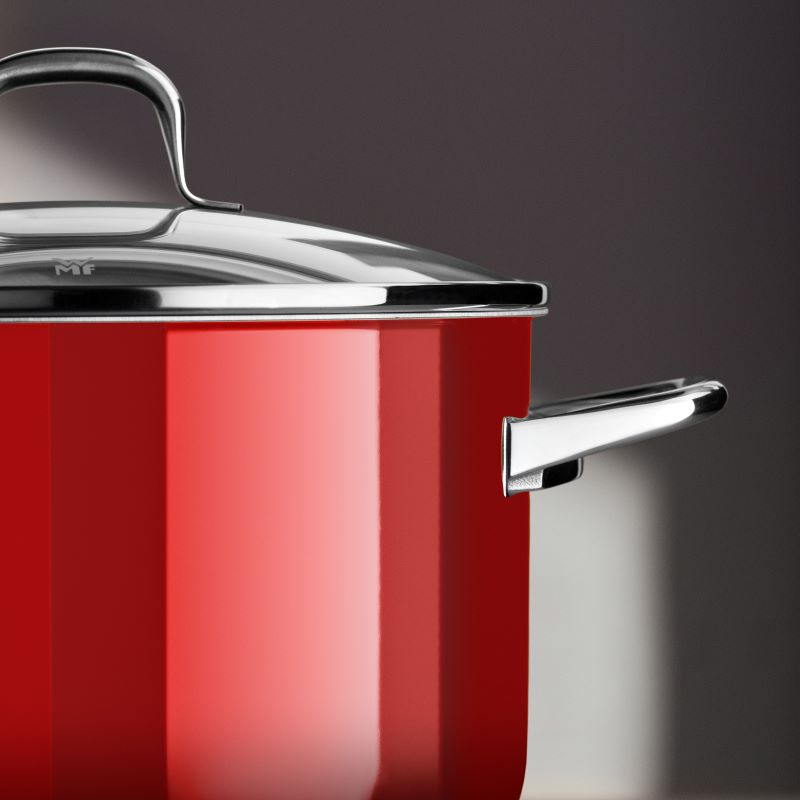 WMF Fusiontec Essential Pro, Topf-Set, 4-teilig, Passion Red